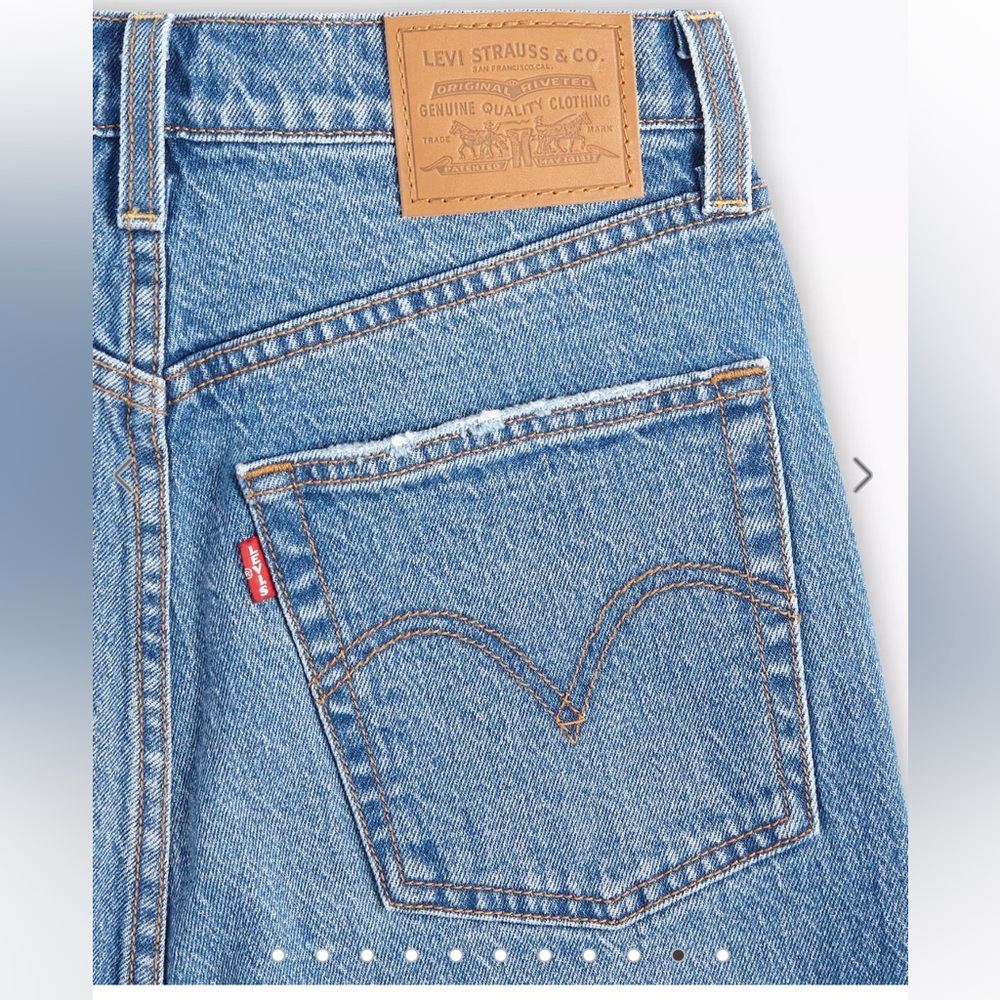 Levi's Ribcage Straight Ankle Jeans 25 x 31 - Picture 9 of 15